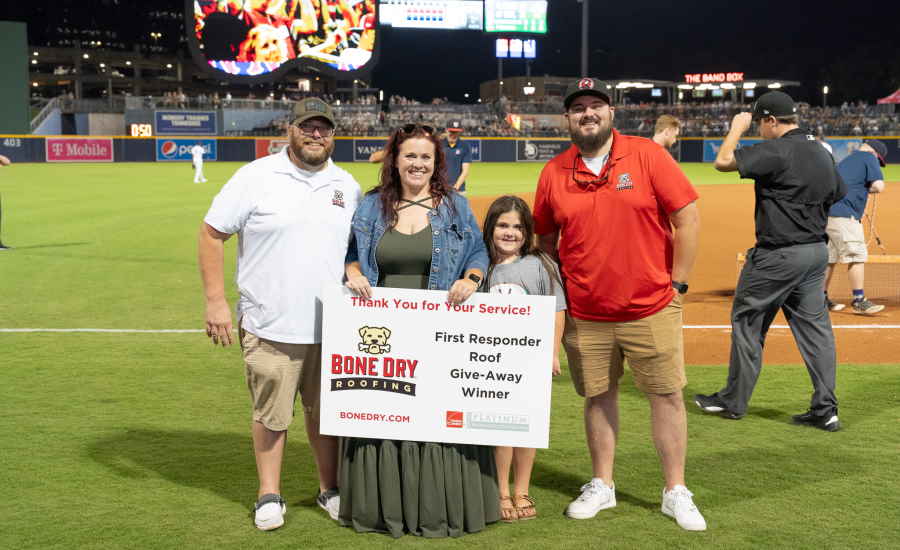 Bone Dry Roofing Donates New Roof to Local First Responder