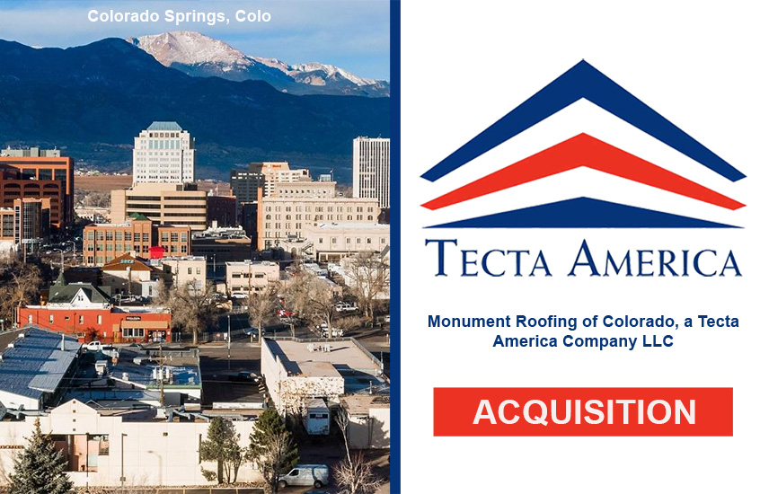 Tecta America Brings Monument Roofing Under Corporate Umbrella