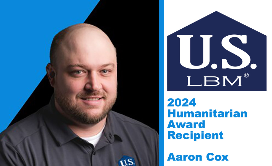 US LBM Names Aaron Cox ‘2024 Humanitarian Award’ Winner